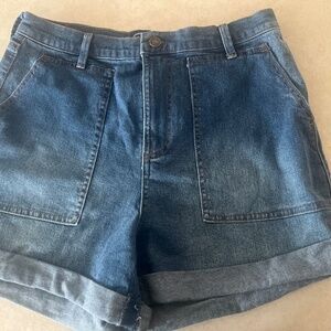 Medium Wash Denim Shorts